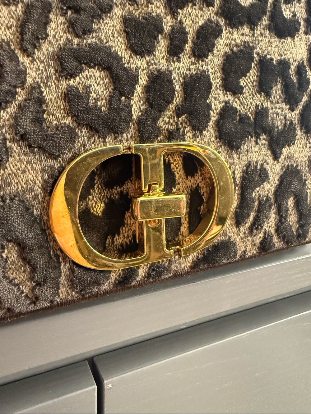Christian Dior Leopard Caro Shoulder Bag - Picture 5 of 15